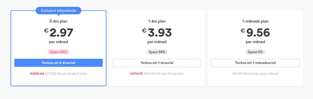 NordVPN priser 2021