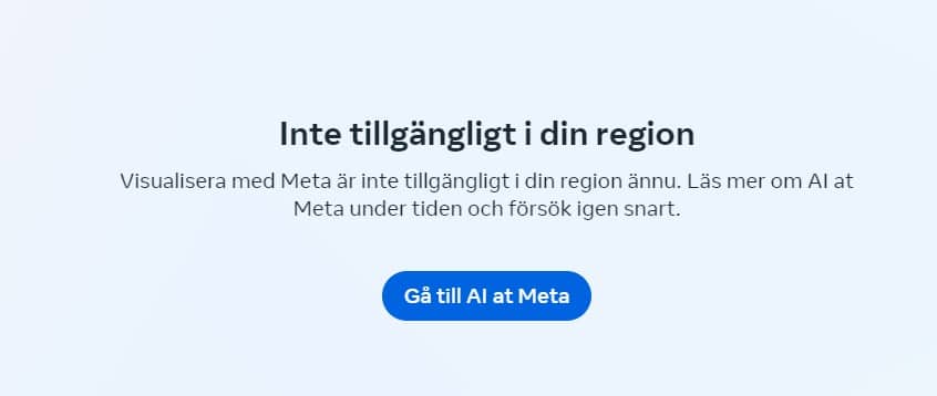 Imagine with Meta AI - inte tillgängligt i Sverige
