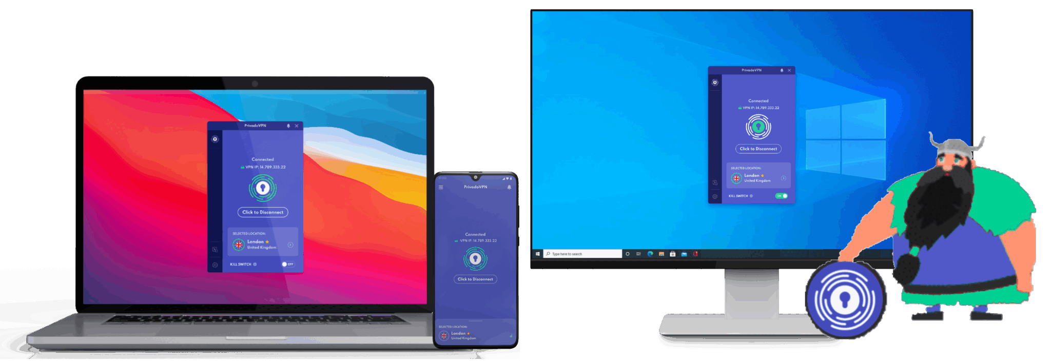 PrivadoVPN devices VPNportalen